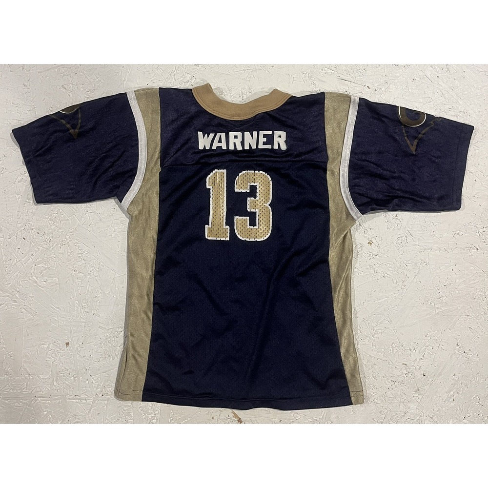 Vintage St Louis Rams Kurt Warner #13 Youth Large NFL Jersey‎ Reebok Los Angeles